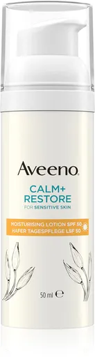 Aveeno CALM+RESTORE Moisturising lotion SPF50 hydratačné opalovacie mlieko 50 ml
