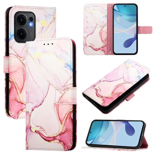 ART MARBLE Peňaženkový kryt pre Oppo Reno13 F 5G / Reno13 FS 5G ROSE GOLD