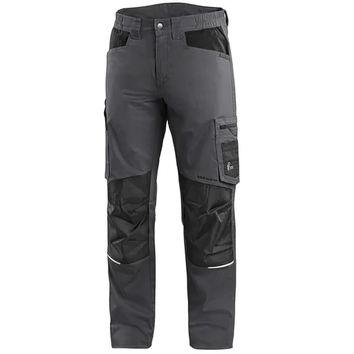 Canis (CXS) Pánske pracovné nohavice CXS SOLIS FLEX - Šedá / čierna | 54