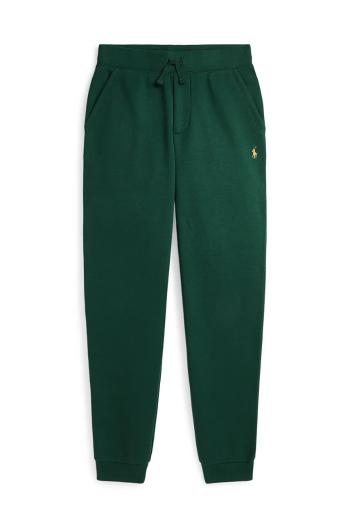 Detské tepláky Polo Ralph Lauren zelená farba, jednofarebné, 323953026001