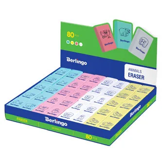 Berlingo, guma termoplastická, color, 80ks, Animals