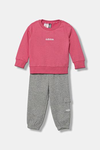 Detská tepláková súprava adidas ružová farba, JW0030