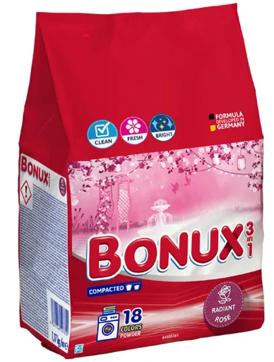 BONUX ROSE - Prací prášok s vôňou ruží 0,4 kg