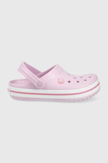 Detské šľapky Crocs ružová farba