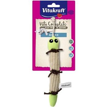 Vitakraft Hračka plyšový had s kocúrnikom obyčajným (8711296397607)