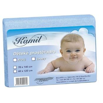 Cearşaf de pat pentru copii, violet deschis, 60 x 120 cm, albastru deschis, 60 x 120 cm