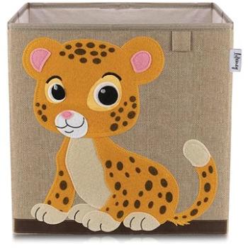 Lifeney Box úložný LEOPARD, 33 × 33 × 33 cm (833370)