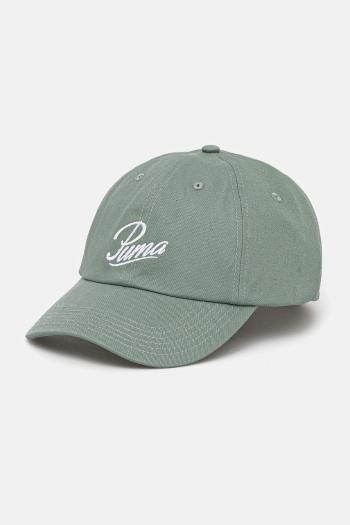 Bavlnená šiltovka Puma zelená farba, jednofarebná, 25996