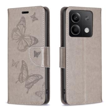 ART BUTTERFLY Peňaženkový obal pre Xiaomi Redmi Note 13 šedý