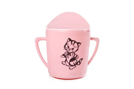 TVAR - Hrnček kojenecký ružový s potlačou