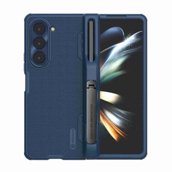 NILLKIN FROSTED Kryt s puzdrom pre S Pen Samsung Galaxy Z Fold5 5G modrý