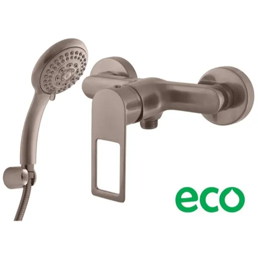 Sprchová batéria RAV SLEZÁK Nil so sprchovacím setom 150 mm kartáčovaná metal grey NL281.5/1-1MGK