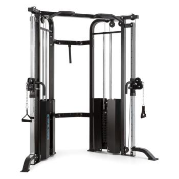 Capital Sports Xtrakter, posilňovacia veža, premostená veža s dvomi kladkami, 2 x 90kg, oceľ, čierna