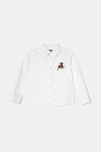 Detská bavlnená košeľa Guess
