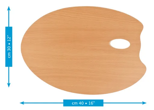 MABEF - Oválna maliarska paleta 30x40 cm