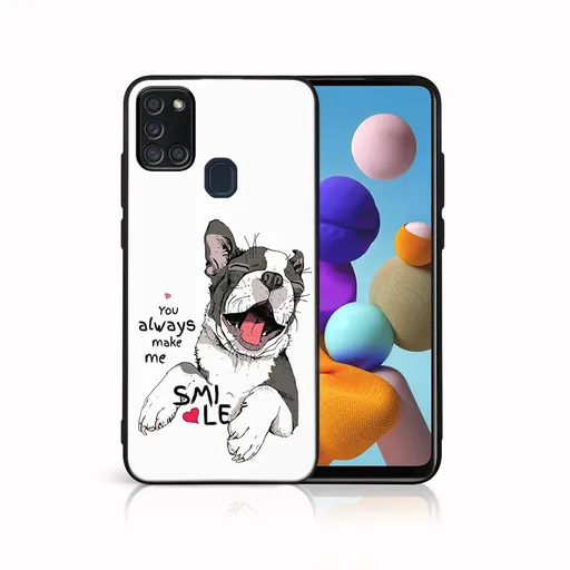 MY ART Ochranný obal pre Samsung Galaxy A21s SMILE (189)