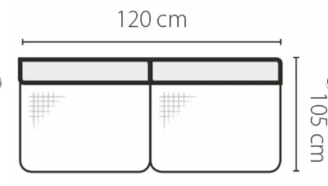 Stagra Rohová sedacia súprava GENOVA na vyskladanie Rohová sedacia súprava Genova: 2S