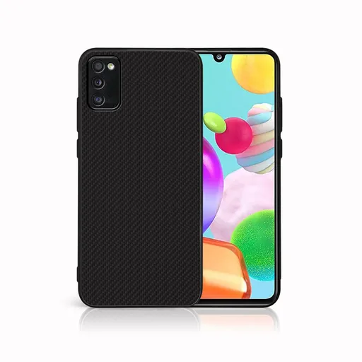 MY ART Ochranný obal pre Samsung Galaxy A41 CARBON (231)