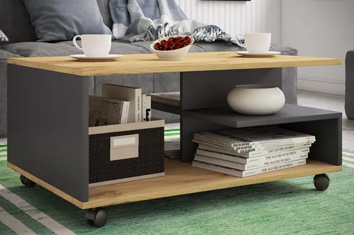 VCM Konferenční stolek Stango L, antracit