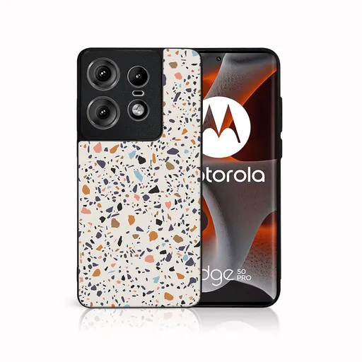 MY ART Ochranný kryt pre Motorola Edge 50 Pro BEIGE TERRAZZO (162)