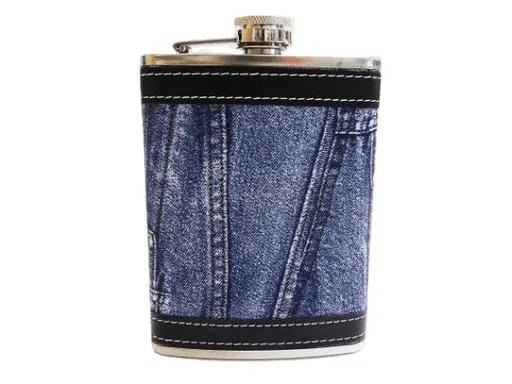 MAKRO - Ploskačka nerez JEANS, 200ml