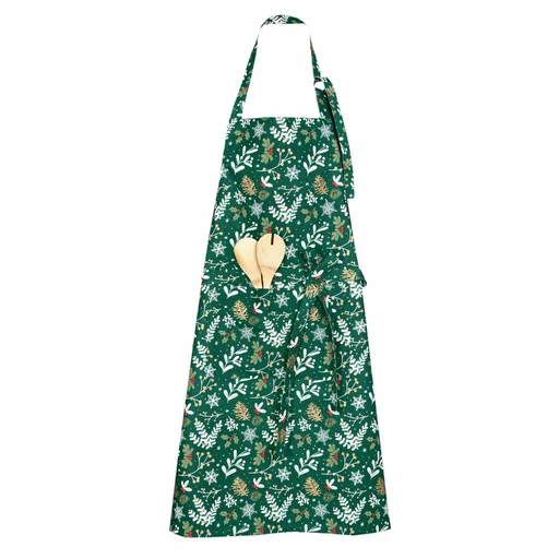 Forbyt Kuchynská zástera Zelené Vianoce, 70 X 90 cm