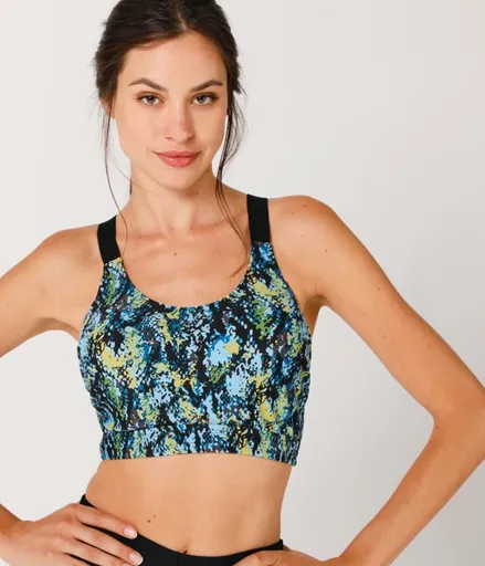 Športová podprsenka s potlačou, bez kostíc