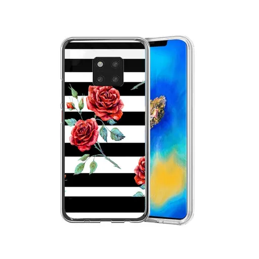 PROTEMIO MY ART Ochranný obal Huawei Mate 20 Pro BLACK AND WHITE (034)