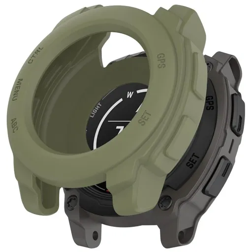 TPU HALF COVER Kryt pre Garmin Instinct E 45mm tmavozelený
