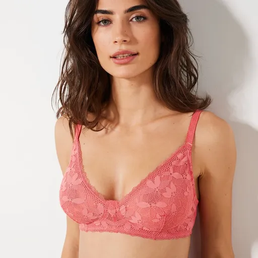 Trojuholníková čipková podprsenka Manado, bez kostíc