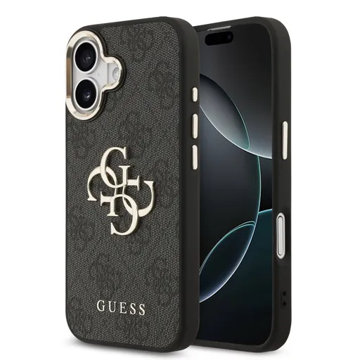 GUESS 4G METAL Ochranný obal pre Apple iPhone 17 GREY