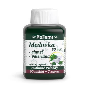 MEDPHARMA Medovka, chmeľ, valeriána 67 tabliet