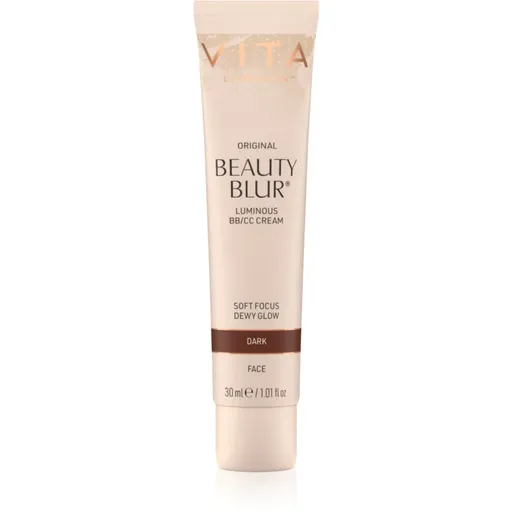 Vita Liberata Beauty Blur Face rozjasňujúci tónovací krém s vyhladzujúcim efektom odtieň Dark 30 ml