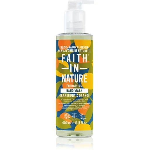 Faith In Nature Grapefruit & Orange prírodné tekuté mydlo na ruky 400 ml