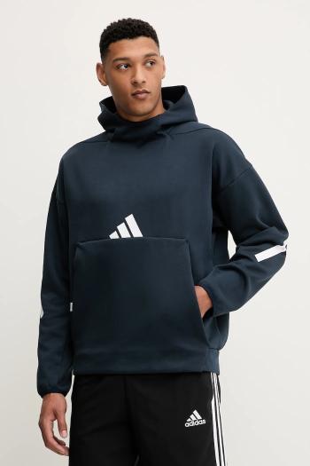 Mikina adidas x Z.N.E tmavomodrá farba, s kapucňou, s potlačou, JW4729