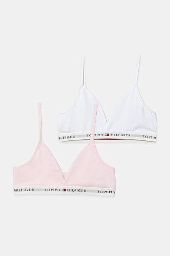 Detská podprsenka Tommy Hilfiger 2-pak ružová farba, UG0UG00806