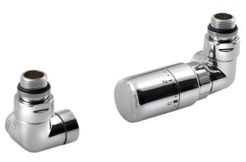 SAPHO - CORNER pripojovacia sada ventilov termostatická, pravé, chróm CP1012RS