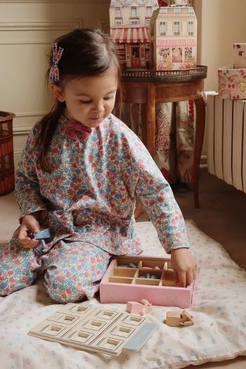 Detská bavlnená blúzka Konges Sløjd DREYA BLOUSE GOTS vzorovaná, KS102539