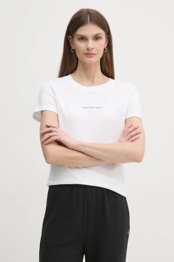 Tričko Calvin Klein Jeans dámske, biela farba, J20J225252
