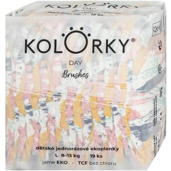 Kolorky Day Brushes jednorazové EKO plienky veľkosť S 8-13 Kg 19 ks