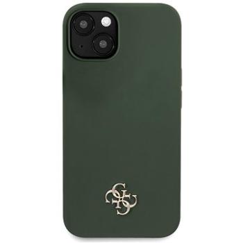 Guess 4G Silicone Metal Logo kryt na Apple iPhone 13 Kaki (GUHCP13MS4LA)
