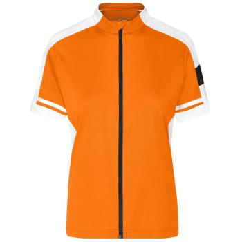 James & Nicholson Dámsky cyklistický dres JN453 - Oranžová | M