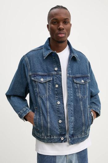 Rifľová košeľa Karl Lagerfeld Jeans pánska, prechodná, A1M14017