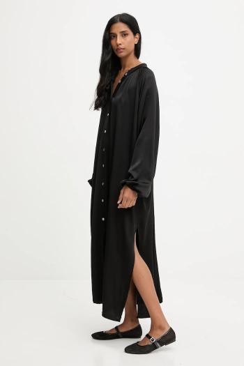 Šaty Answear.LAB čierna farba, maxi, oversize