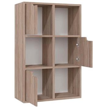 Shumee sivý dub sonoma 60 × 27,5 × 88 cm drevotrieska, 338163