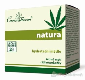 Cannaderm NATURA hydratačné mydlo 100ml