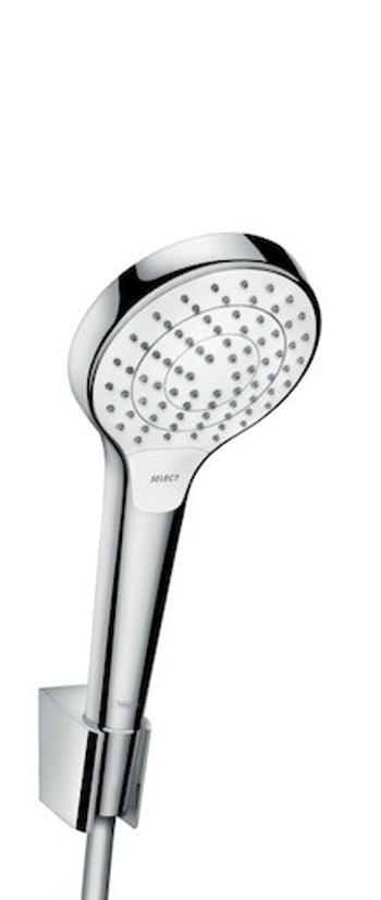 Sprchová hlavica s hadicou Hansgrohe Croma Select biela/chróm 26411400
