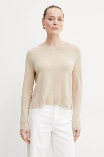 Kašmírový sveter Weekend Max Mara dámsky, béžová farba, tenký, 2515361021600