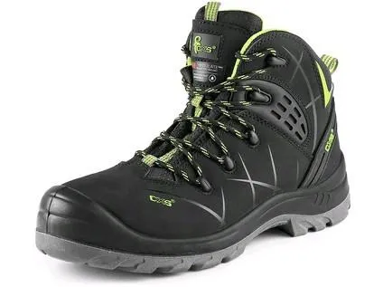 Obuv členková CXS Universe Satellite S3, zimná, čierno-zelená, veľ. 40