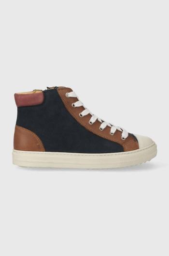 Detské tenisky Pom D'api SWAG ZIP LACE tmavomodrá farba